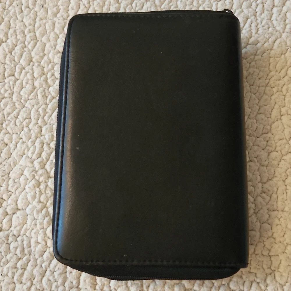 Vintage 90's Philippe Amiel Phone Wallet Organizer Retro Faux Leather